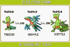 when does sceptile evolve.